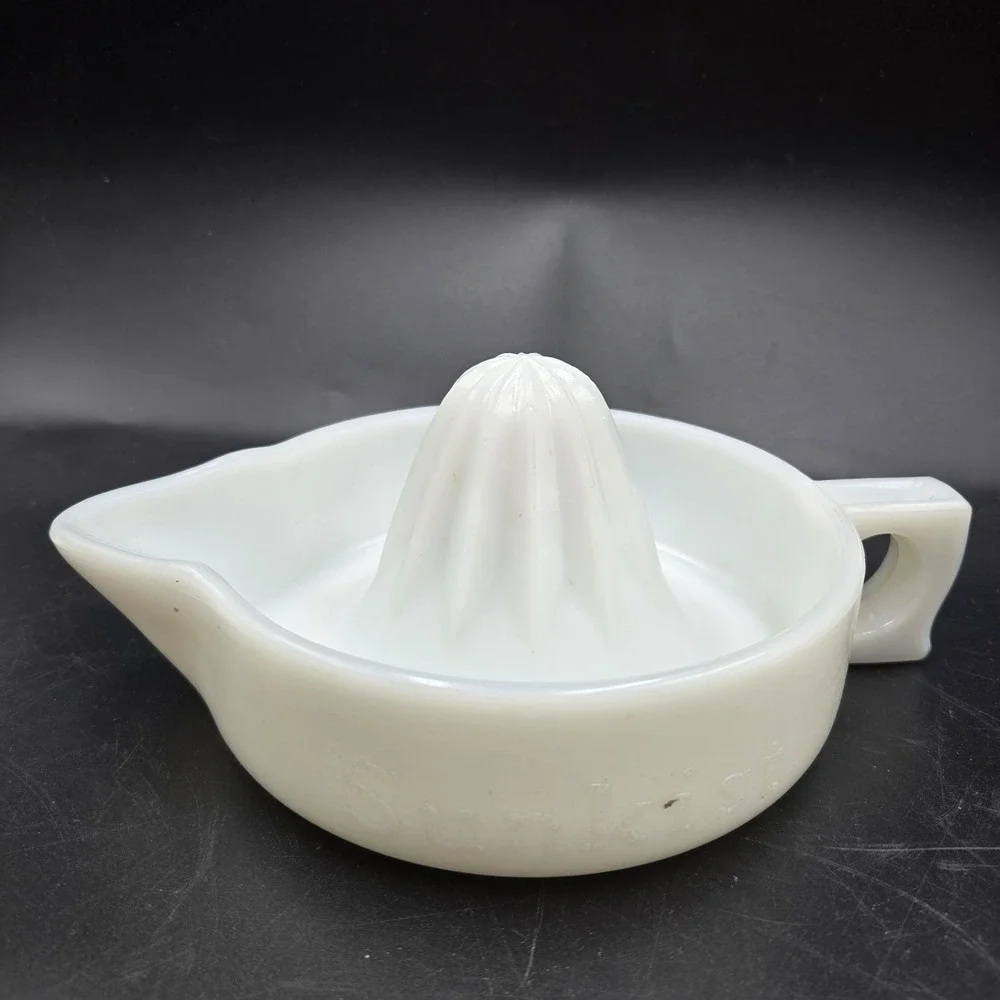 Vintage 1950's White Milk Glass 